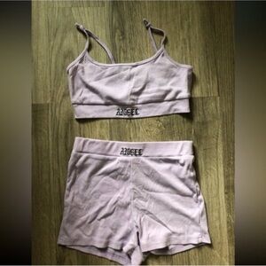 Women’s Crop Top and Biker Shorts Set